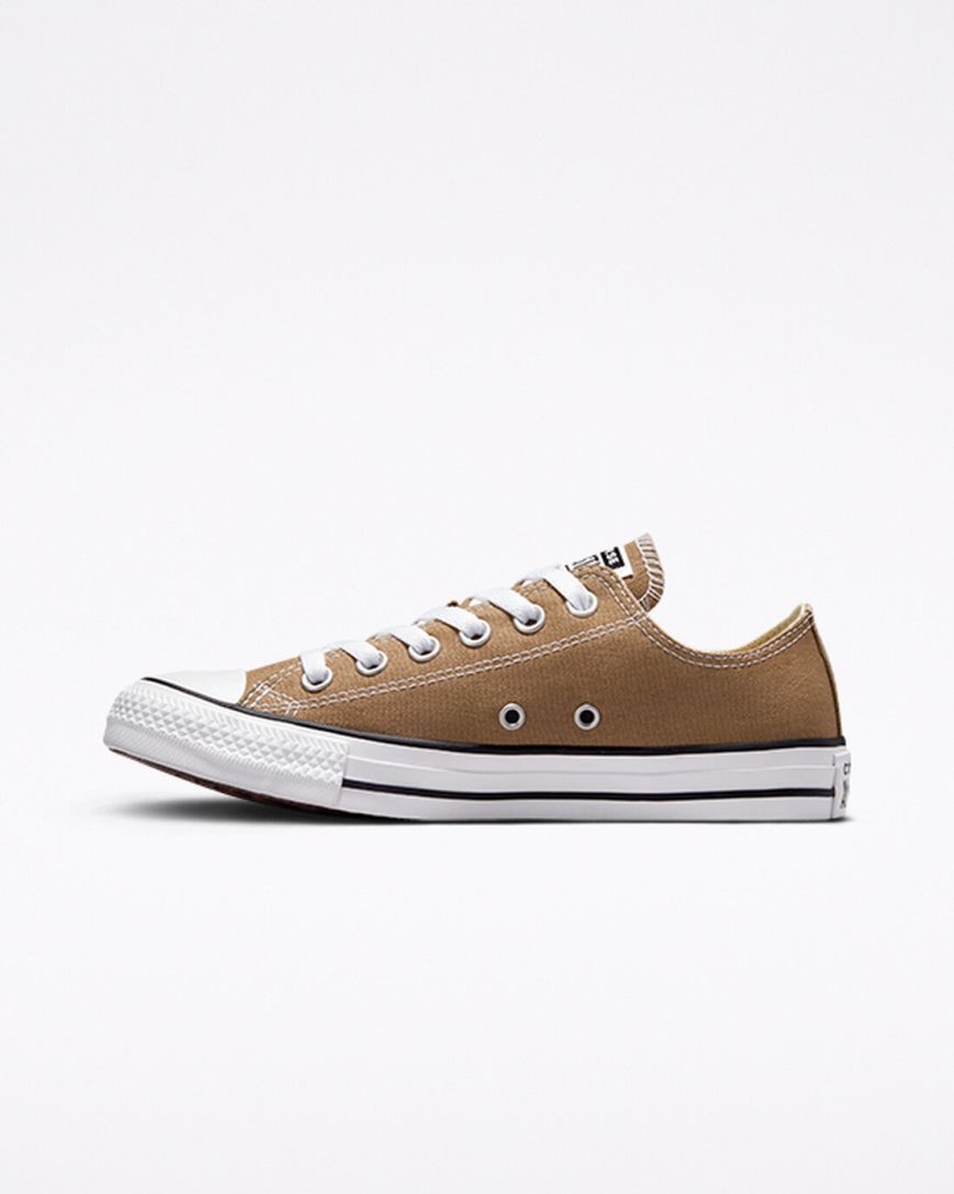 Tenis Converse Chuck Taylor All Star Seasonal Color Cano Baixo Feminino Marrom Branco Pretas | PT K03P508